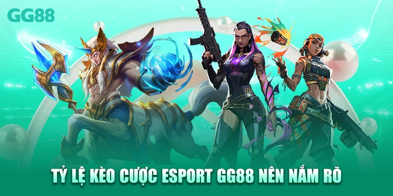 Tỷ lệ kèo cược Esport GG88 nên nắm rõ